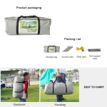 Toby’s New 6-8 Person Double Layer Outdoor Camping Tent, A Bedroom And A Living Room, Family Cabin (Green) - Image 4