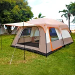 Toby’s New 4-6 Person Double Layer Outdoor Camping Tent, A Bedroom And A Living Room, Family Cabin (Khaki) - Image 2