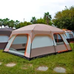 Toby’s New 4-6 Person Double Layer Outdoor Camping Tent, A Bedroom And A Living Room, Family Cabin (Khaki)