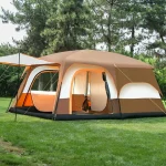 Toby’s New 4-6 Person Double Layer Outdoor Camping Tent, A Bedroom And A Living Room, Family Cabin (Khaki) - Image 3