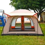 Toby’s New 6-8 Person Double Layer Outdoor Camping Tent, A Bedroom And A Living Room, Family Cabin (Khaki) - Image 4