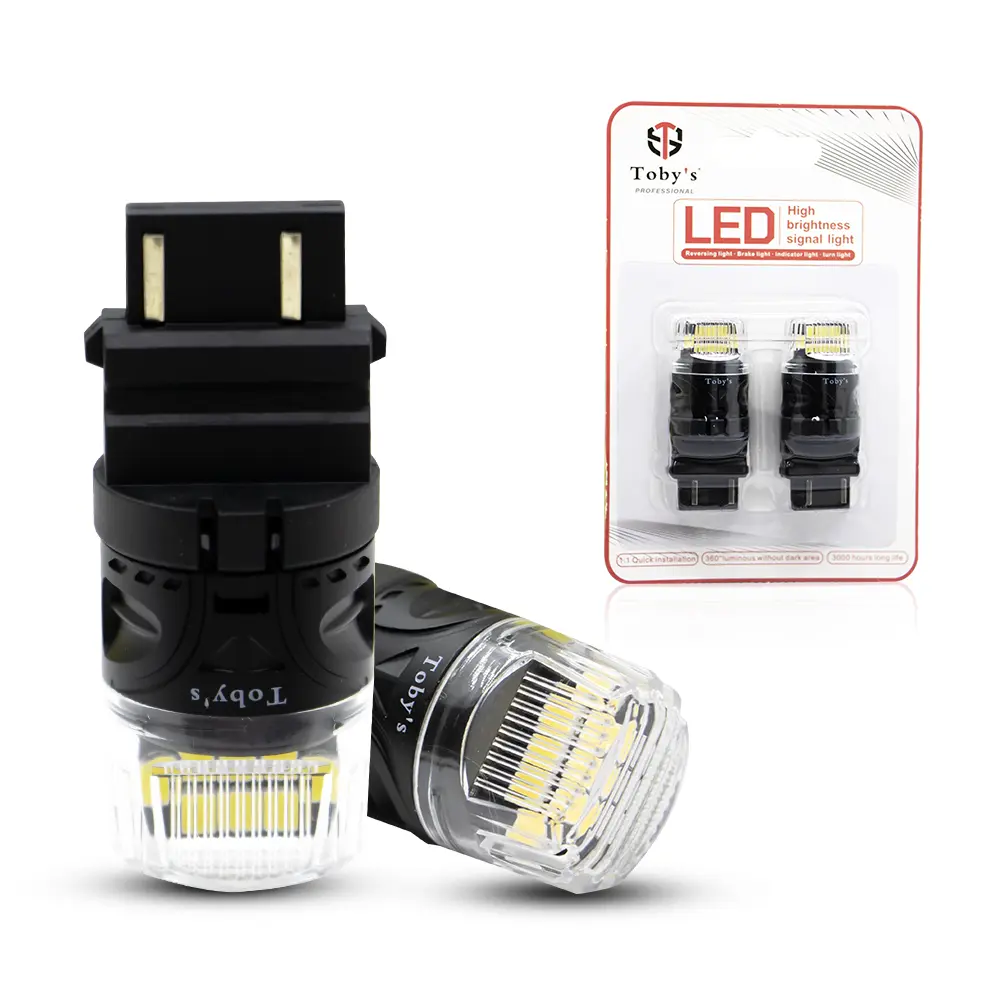 1-10-6.webp Tobys Super Bright Power T20 3157 16SMD LED Bulbs with 4218 Chip replacement for Back Up Reverse Brake Lights (White) - Image 1