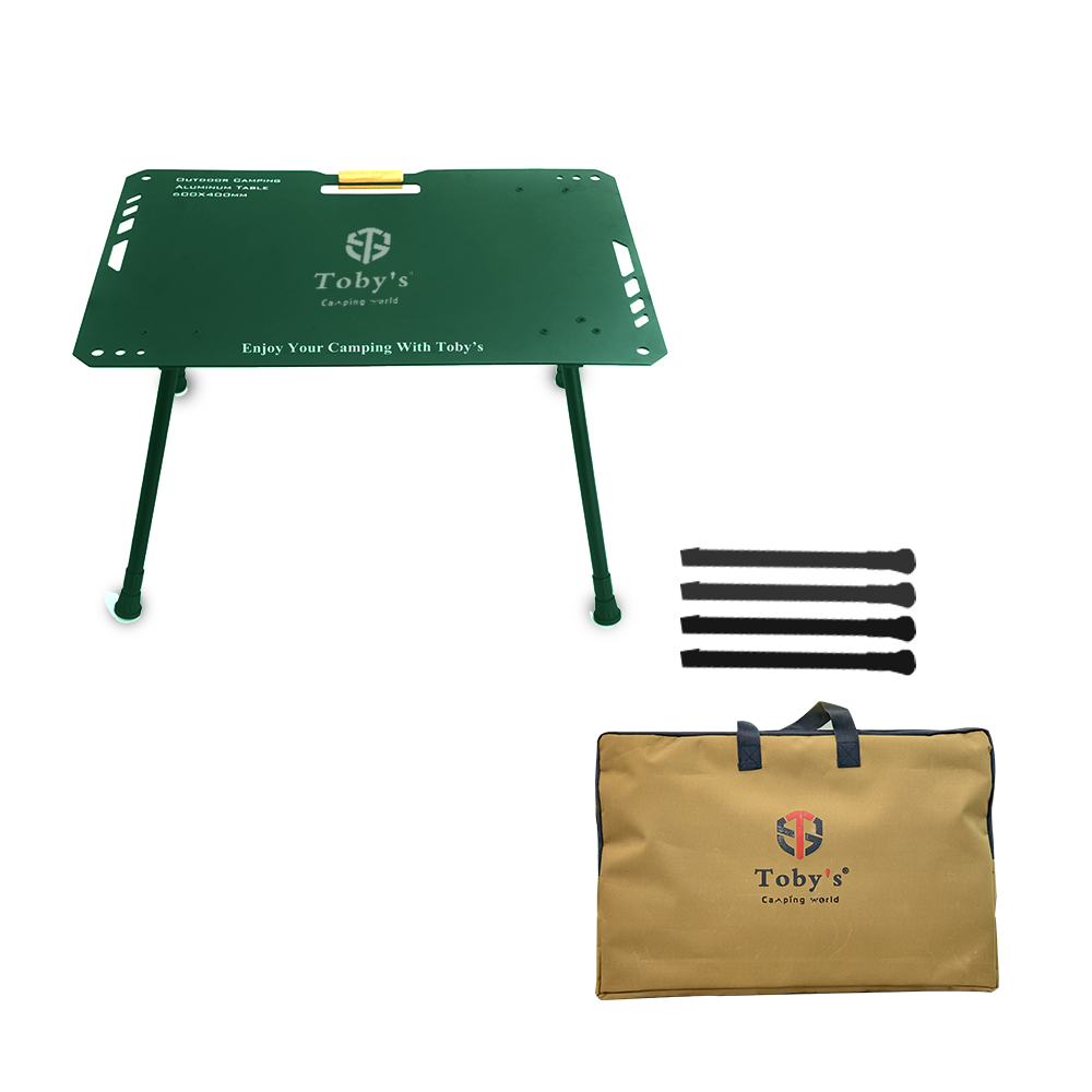 1-14-6.webp Toby's Lightweight Aluminum Camping Table-04 Your Perfect Companion for Picnics, Barbecues, and Relaxing Outdoor Adventures with Adjustable Height and Easy Portability (Green) - Image 1