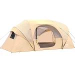 Toby's Tent 8-12 Person Camping Tents, Weather Resistant Family Tent, 2 Large Mesh Windows, Double Layer, Divided Curtain for Separated Room, Portable with Carry Bag ( Big)