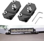 Toby's Led Light Bar Mounting Bracket Universal Hood Mount Bracket Kit Aluminum Alloy Clamp Holder (Black) - Image 2