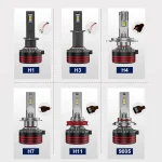 TBS DESIGN M8Pro 9012 2 Pieces Car LED Headlight Original 110W/Pair Power Pure White 6000K Color Temperature - Image 7