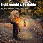 Toby's CPL-T06 Portable Camping USB Charging Lamp Tent Outdoor Lamp | Rechargeable Emergency Light LED Carrying Light, Lantern Rainproof Shield Ultralight Lamp, Rechargeable Camping Lantern Light (Red) - Image 12