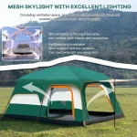 Toby’s New 6-8 Person Double Layer Outdoor Camping Tent, A Bedroom And A Living Room, Family Cabin (Green) - Image 6