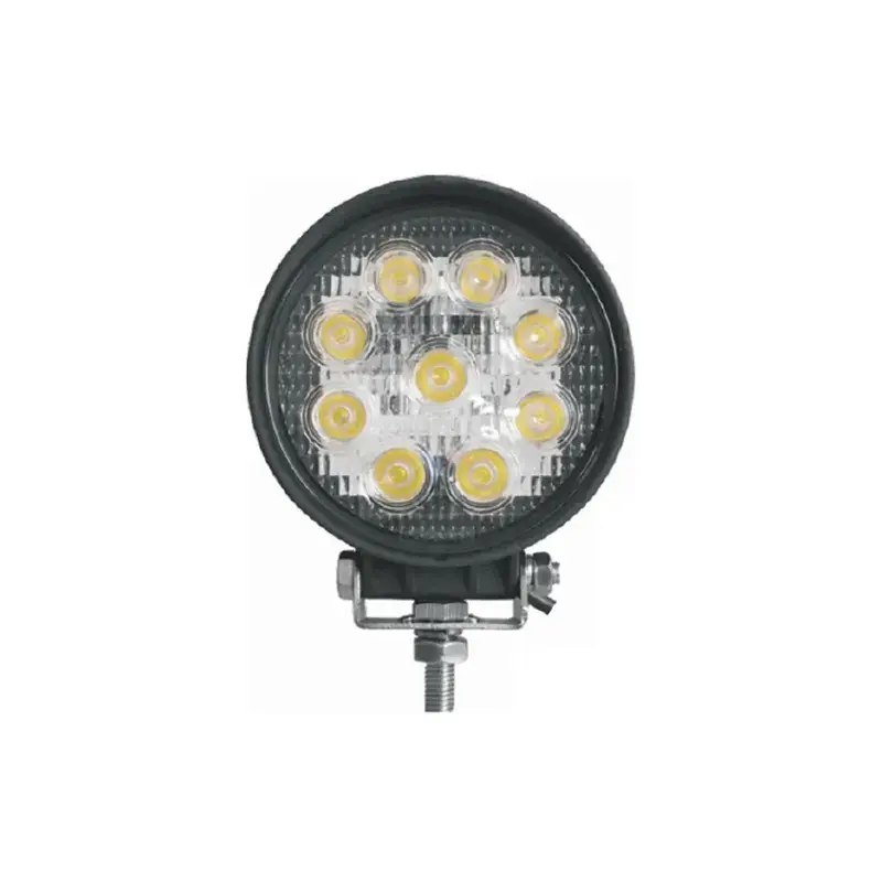 27W-Round-LED-Work-light-Amxshe1.webp High-Quality LED R 27W Spot Flood Beam, Round Spot Flood Beam LED Work Light, Weatherproof and Dustproof Construction with Aluminum Housing Material - Image 1
