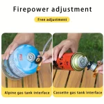 Toby's Windproof 5-Core Tourist Gas Burner Camping Stove Portable 15800W High-Power Strong Fire Outdoor Gas Stove Camping Equipment - Image 10