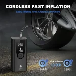 Tobys AC-P5 Tire Inflator Portable Air Compressor Upgrade 8000mAh Electric Air Pump for Car 150-PSI - Image 5