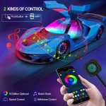 Toby's Dream color Acrylic Interior Car LED Strip 10 in 1 Light with Wireless APP RGB LEDs Fiber Optic Ambient Lighting Kits 16 Million Colors Sound Active Function Car Neon Lights - Image 4
