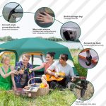 Toby’s New 6-8 Person Double Layer Outdoor Camping Tent, A Bedroom And A Living Room, Family Cabin (Green) - Image 7