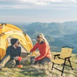 Tobys Folding Camping Chair For Adults Outside Heavy Duty Aluminum Alloy Frame with Armrest Comfortable - Image 5