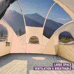 Toby's Tent 8-12 Person Camping Tents, Weather Resistant Family Tent, 2 Large Mesh Windows, Double Layer, Divided Curtain for Separated Room, Portable with Carry Bag ( Big) - Image 6