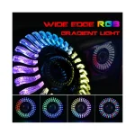 Halo Angel Eyes DRL Dual Beam Headlight for Jeep Wrangler, JP 7 inch 50W RGB - Image 3