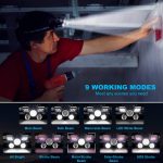 Tobys Headlamp 05 Ultra Bright 21 LED Headlight Flashlight with Power Indicator 12000 Lumen USB Rechargeable Headlamps - Image 7