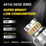 7443 23smd Amber Bulbs For Reverse Lights, Brake, Signal, Parking Lights - Image 2