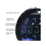 JP Headlights 75W Black, LED Headlight Jeep Wrangler, 7 inch LED headlights, JK 07-16 - Image 5