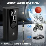 Tobys AC-P5 Tire Inflator Portable Air Compressor Upgrade 8000mAh Electric Air Pump for Car 150-PSI - Image 9