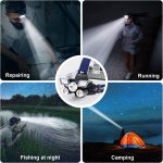 Tobys Headlamp 05 Ultra Bright 21 LED Headlight Flashlight with Power Indicator 12000 Lumen USB Rechargeable Headlamps - Image 5