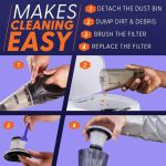 Toby's 12V Wireless Handheld Dustbuster Auto Car Vacuum Cleaner - Image 9