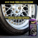 Meguiar's Endurance Tire Gel, Premium Tire Gel for a Lasting Glossy Shine - 16 Oz Bottle, PURPLE - Image 3