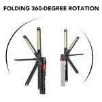 Toby's CPL-T09 3 in 1 Quick Connect Rechargeable Led Work Light Kit with Magnetic Base, LED Flashlight with Flexible Gooseneck Light and Slim Bar Light,4000MA Battery and USB-C Charge - Image 4