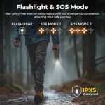 Toby's New CPL-T25 Telescopic Camping Lights Rechargeable 7800mAh, LED Collapsible Camping Lantern Portable with RGB/SOS Light and IPX4 Waterproof for Hiking Camping Emergency - Image 11