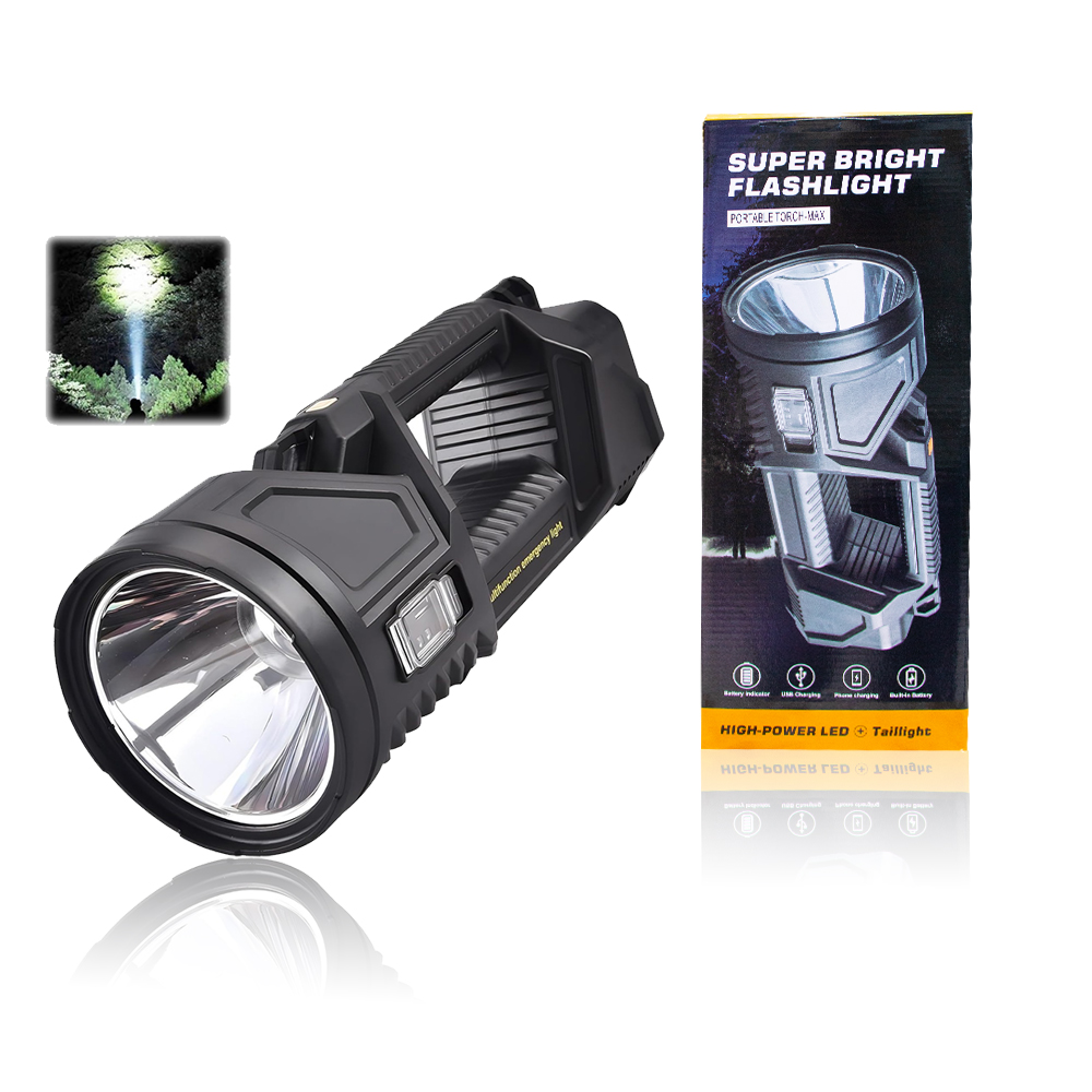 CVR-1.jpg Toby's New Portable Brightest XHP70 Rechargeable LED Emergency Flashlight Torch Light Long Range Solar Searchlight for Hunting - Image 1