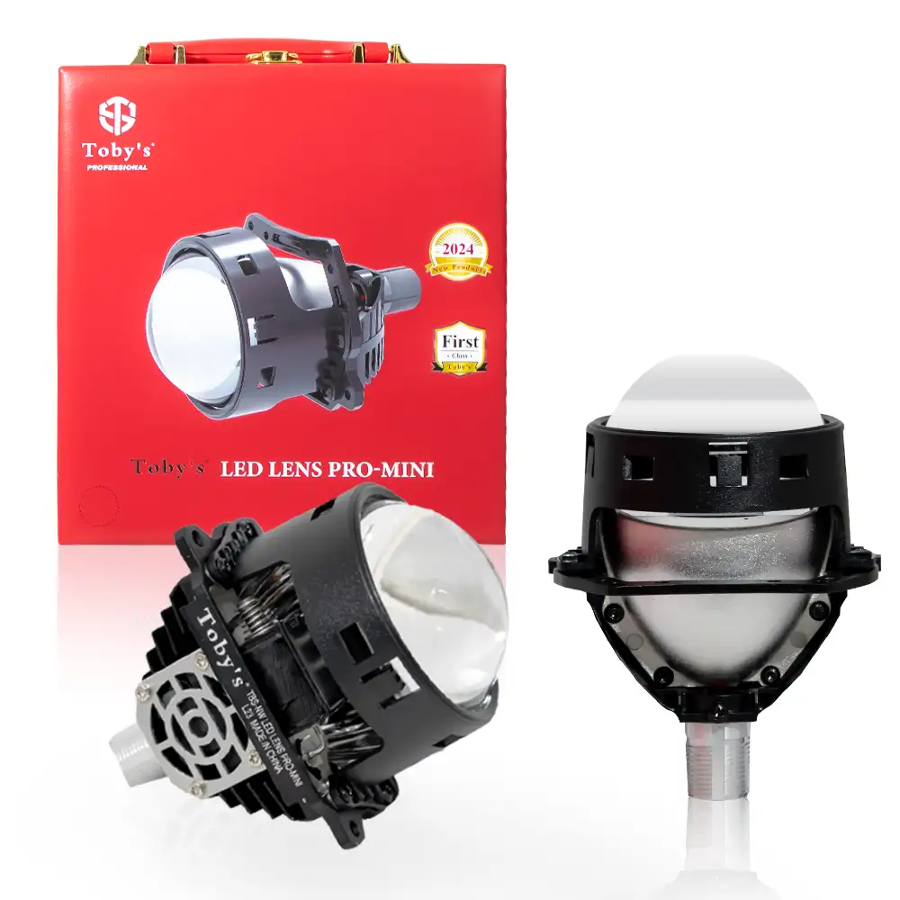 CVR-25-2.webp Tobys Lens Pro- Mini 2.5 Inch Bi LED Projector Headlight with 90watts/Pair Power and 5500K Color Temperature - Image 1