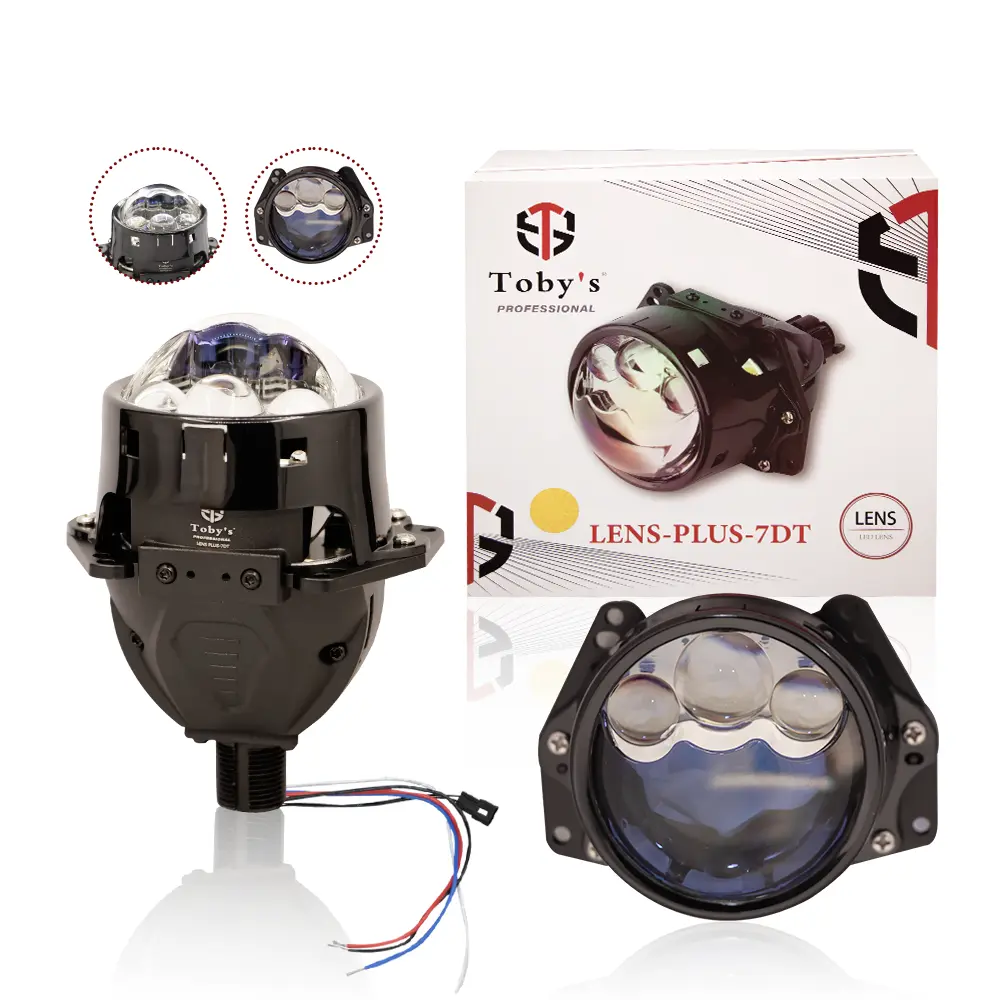 CVR-67.webp Tobys Lens Plus-7DT 3 Inch Bi LED Projector 160watts/Pair power with 6000k Color Temperature Car Headlight - Image 1