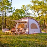 Toby's Inflatable 02 Camping Tent with Pump, 4-6 Person Glamping Tents, Easy Setup 4 Season Waterproof Windproof Outdoor Oxford Tent, Luxury Cabin Tent with Mesh Windows & Doors - Image 2