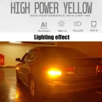 T20 Canbus 7743 144SMD Error Free And No Hyper Flash Car Turn Signal Brake Light - Image 3