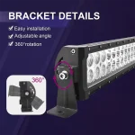12 Inches Light Bar 72W Light Bar Combo Light, Floodlight, Spotlight - Image 5