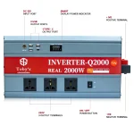 Toby's New 2000W Car Power Inverter 12V to 220V Ac Power Converter, Front  LED Display, Pure Sine Wave Inverter For Laptop, Tablet, Solar System, Camping ( Q2000 ) - Image 7