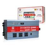 Toby's New 3000W Car Power Inverter 12V to 220V Ac Power Converter, Front  LED Display, Pure Sine Wave Inverter For Laptop, Tablet, Solar System, Camping( Q3000 )