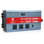 Toby's New 3000W Car Power Inverter 12V to 220V Ac Power Converter, Front  LED Display, Pure Sine Wave Inverter For Laptop, Tablet, Solar System, Camping( Q3000 ) - Image 3