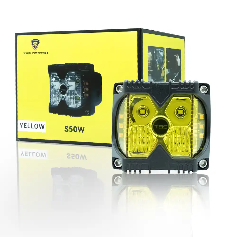 cvr-9-4.webp TBS DESIGN New Launched 3" 50W/Set Power Work Light Mini Auxiliary Headlight for Car Truck Motorcycle (Yellow) - Image 1