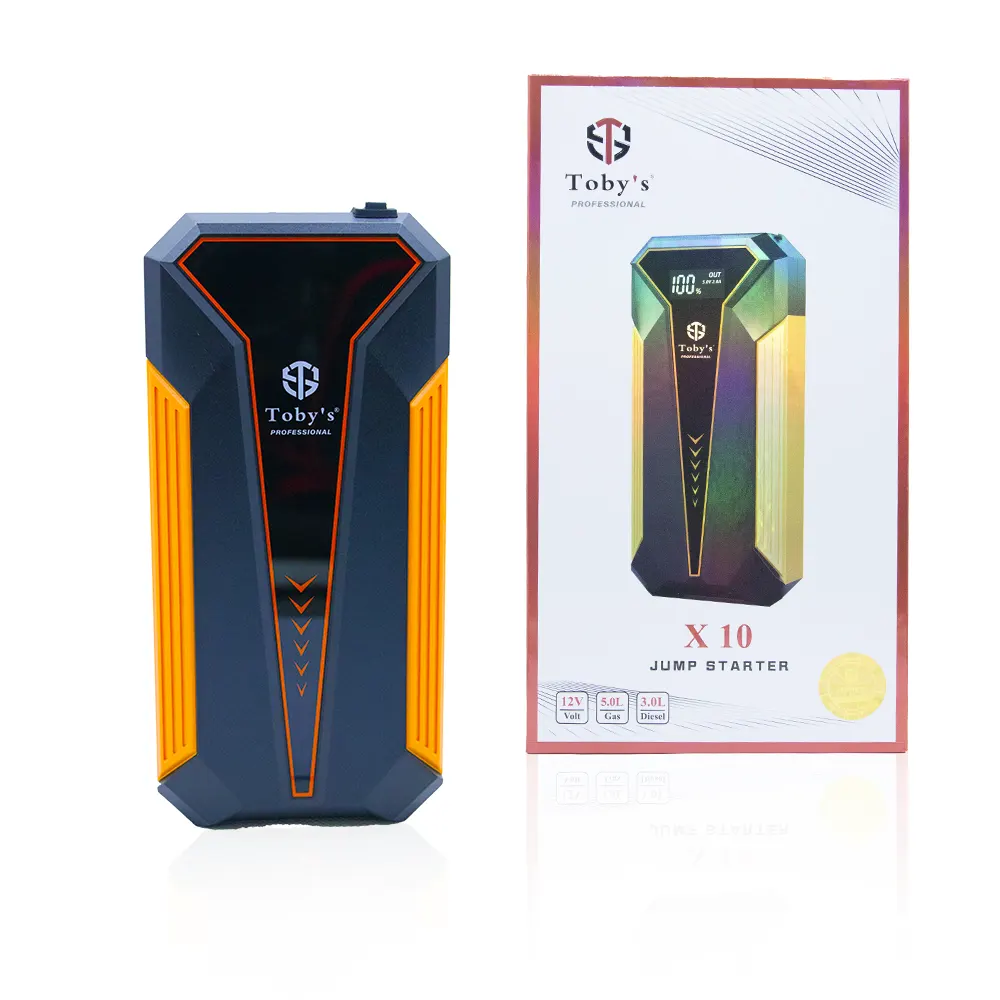 cvr-copy-2.webp Toby's New X10 Multifunction Portable Car Jump Starter Power Bank 10000mah (37Wh)12v Emergency Charger - Image 1