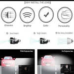 Toby's 120W Lens Pro 003 Projector Lens Universal fit 5500k HID Headlight - Image 6