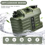 Toby's Camping Water Container with Spigot 4.9 Gallon Water Jug Large Water Storage Containers Truly No Leakage Water Tank BPA Free Portable Emergency Can for Car Driving Camping Hiking - Image 10