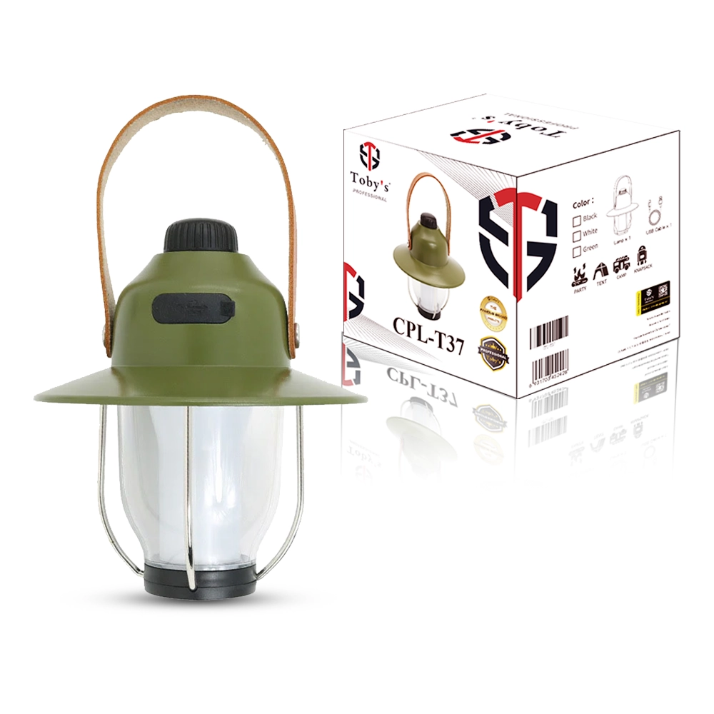 1-1.webp Toby's CPL-T37 Led Camping Lights Portable Retro Atmosphere Lantern Stepless-dimming Knob Rechargeable Desk Lamp Reading Night Lights for Bedroom Office Hiking - Image 1