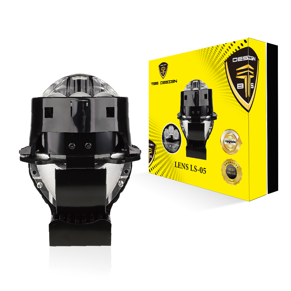 1.webp Tobys Lens LS-05 3 Inch Bi LED Projector 180watts/Pair power with 4300K Color Temperature Car Headlight Double Reflector - Image 1