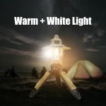 Tobys CPL T38 Rechargeable Work Light 2800 mAh Battery Power 3 Light Modes, Tripod Stand With Hanging Hook - Image 2