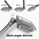 Tobys Shovel 01 Multifunctional Tactical Camping Shovel Portable Survival Tool with Fire Starter, Knife, Safety Hammer And Screwdriver (Copy8) - Image 8