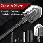 Tobys Shovel 01 Multifunctional Tactical Camping Shovel Portable Survival Tool with Fire Starter, Knife, Safety Hammer And Screwdriver (Copy8) - Image 4