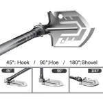 Tobys Shovel 01 Multifunctional Tactical Camping Shovel Portable Survival Tool with Fire Starter, Knife, Safety Hammer And Screwdriver (Copy8) - Image 10