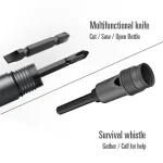 Tobys Shovel 01 Multifunctional Tactical Camping Shovel Portable Survival Tool with Fire Starter, Knife, Safety Hammer And Screwdriver (Copy8) - Image 12